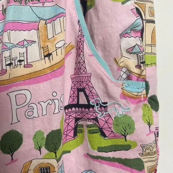Peter Alexander Pink Paris Cotton Pajama Pants Size Medium - Picture 4 of 8